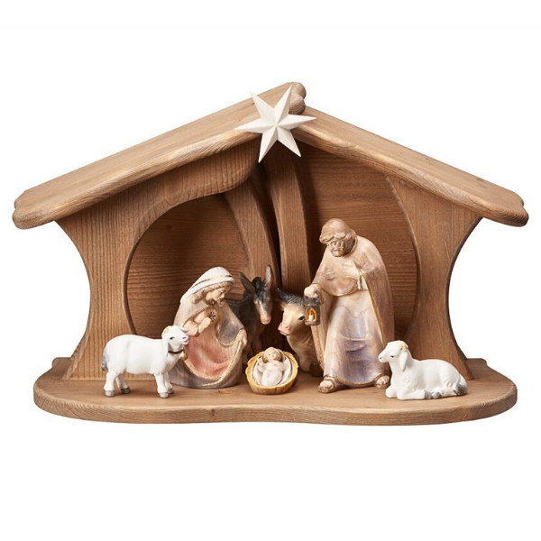 Pema Nativity Set 9 pieces in the family stable Luce