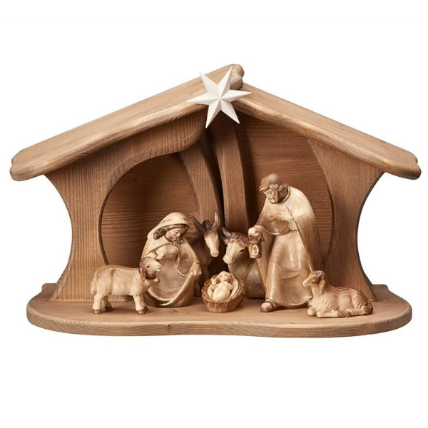 Pema Nativity Set 9 pieces in the family stable Luce