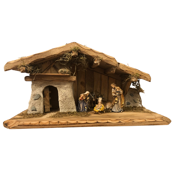 Kostner Nativity Set 7 pieces in the stable Allgäu