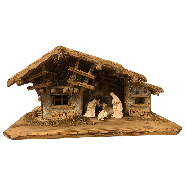 Kostner Nativity Set 7 pieces in the stable Eibsee