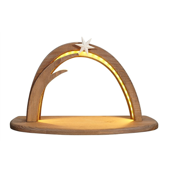Bogenstall Licht Weihnachtskrippe Krippenstall