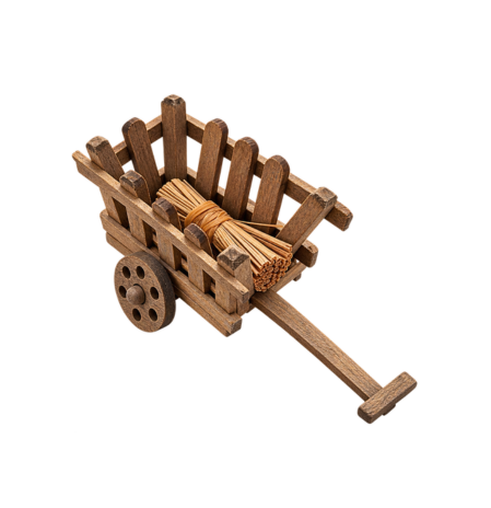 Rabbit hutch for a nativity scene